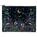 Starry Garden Eco, Recycled Zipper Pouch - Blue Q