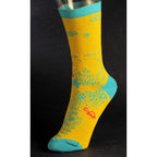 Women's Crew Socks - Just Watch Me - Blue Q - combed cotton