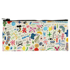 SALE - NOT PERFECT - Doodle Eco, Recycled Pencil Pouch -  Blue Q