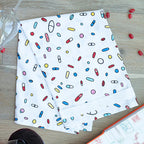 Colorful Pills - Hang Tight Cotton Towel with pull through loop - by Twisted Wares