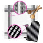Fuck Stripe oven mitt by Twisted Wares