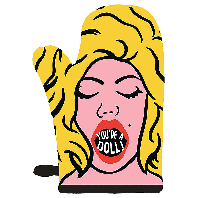 You're A Doll! oven mitt by Twisted Wares