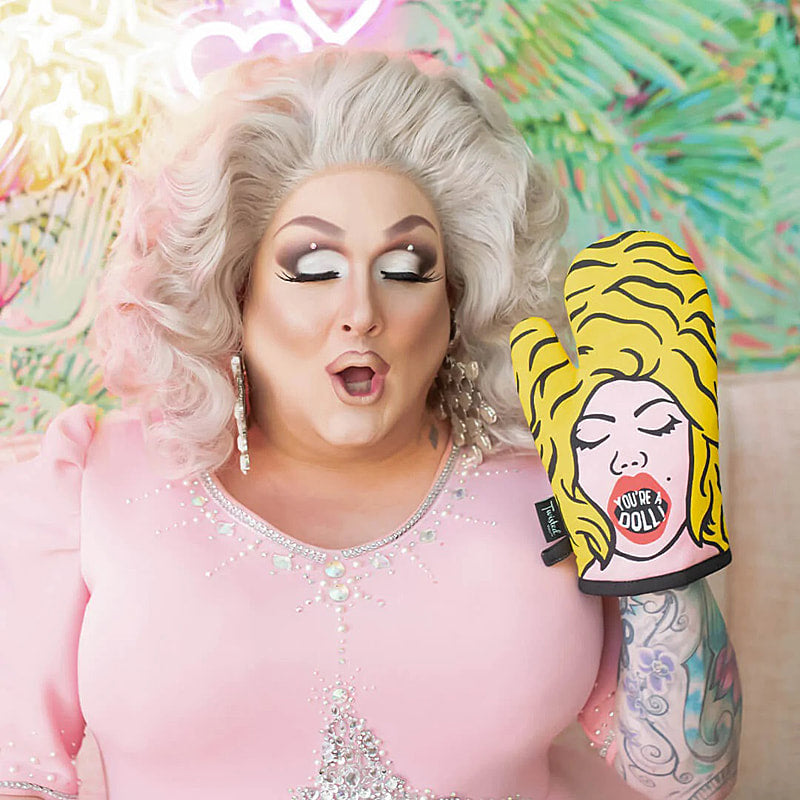 You're A Doll! oven mitt by Twisted Wares
