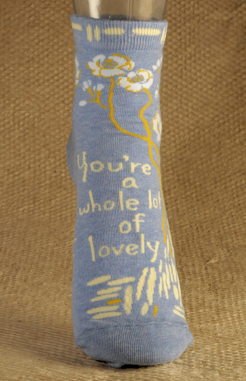 Women's Ankle Socks - YOU'RE A WHOLE LOT OF LOVELY - Blue Q