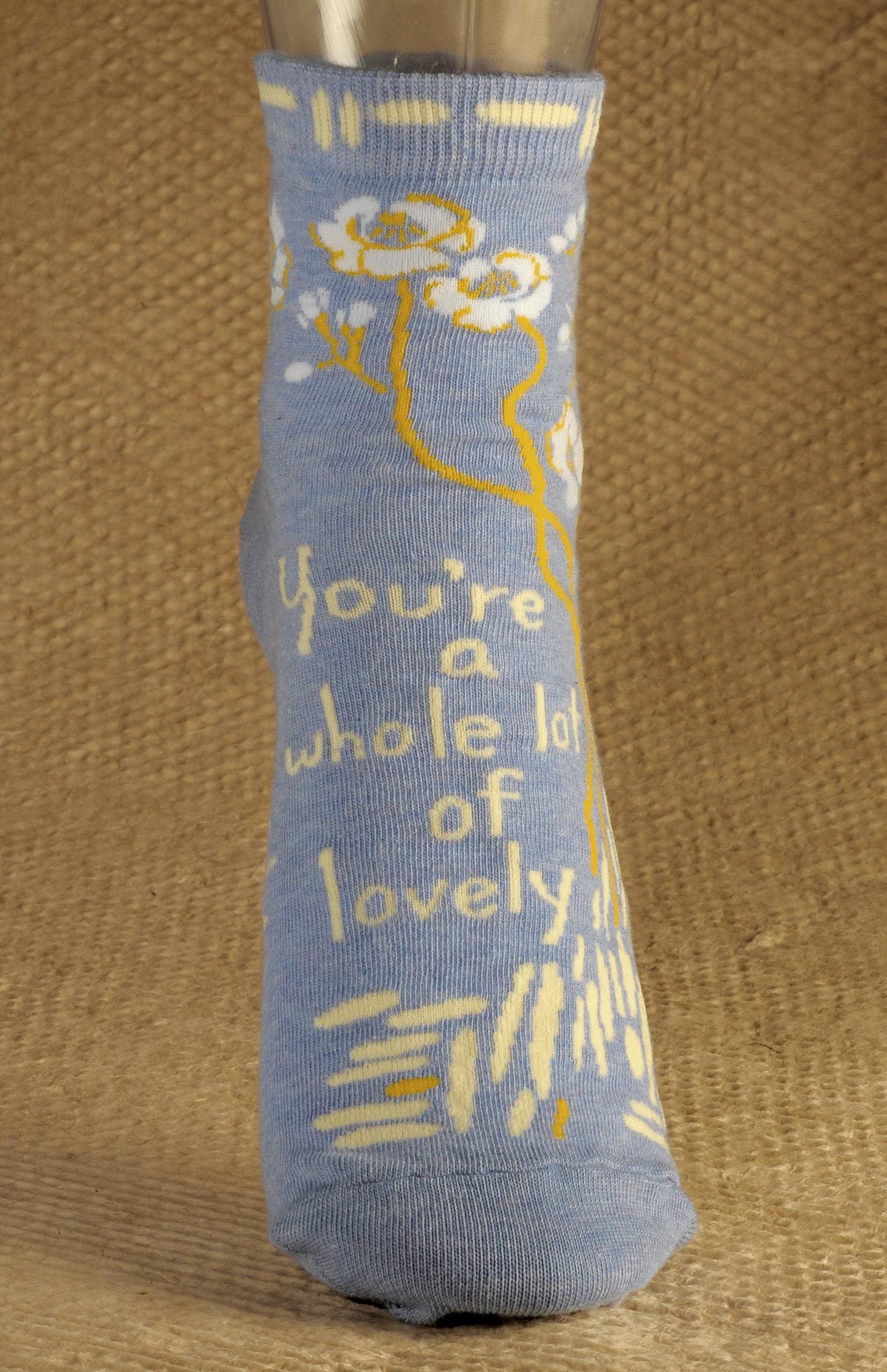 Women's Ankle Socks - YOU'RE A WHOLE LOT OF LOVELY - Blue Q