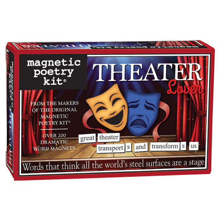 Theater lover themed Magnetic Poetry kit