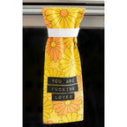You Are Fucking Loved - Flour Sack Hang Tight Cotton Towel with pull through loop - by Twisted Wares