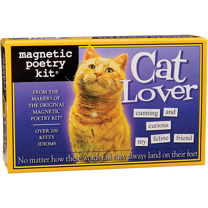 Cat Lover themed Magnetic Poetry kit