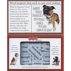 Dog Lover themed Magnetic Poetry kit