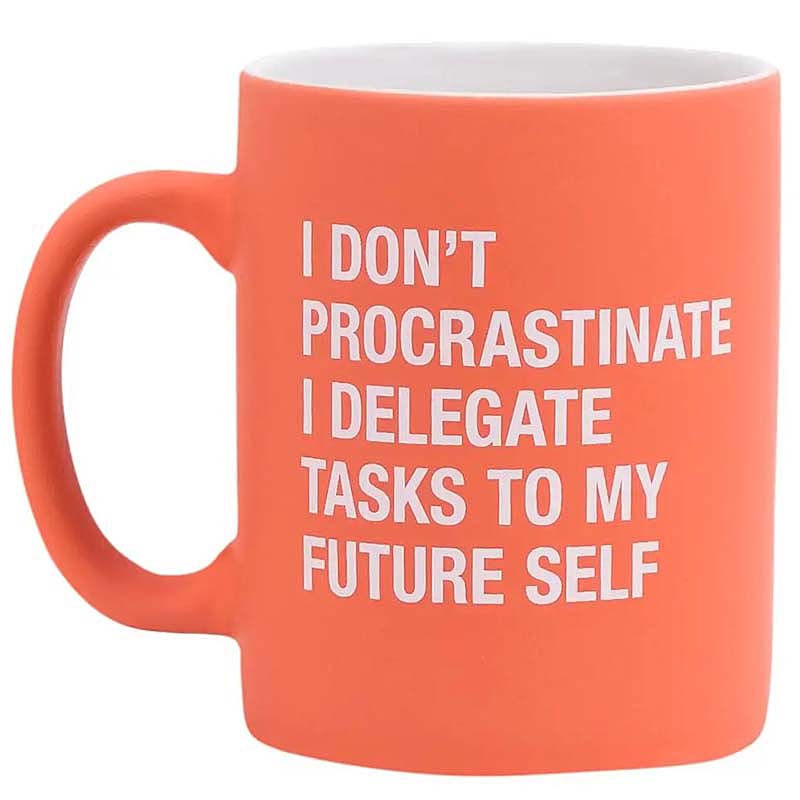 I Don't Procrastinate Stoneware Coffee Mug