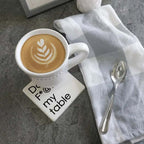 Don't F*@k up my table. Square Limestone Coaster by Tipsy