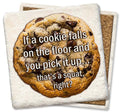 Cookie Squat Square Limestone Coaster by Tipsy