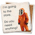 Going to the store.  Limestone Coaster by Tipsy