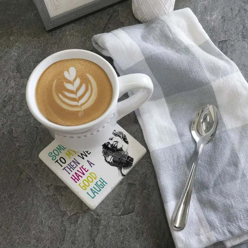 Talk to Myself. Coaster by Tipsy