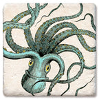 Octopus Limestone Coaster by Tipsy