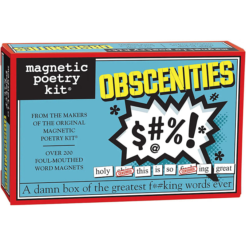 Obscenities themed Magnetic Poetry kit