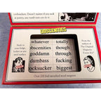 Obscenities themed Magnetic Poetry kit
