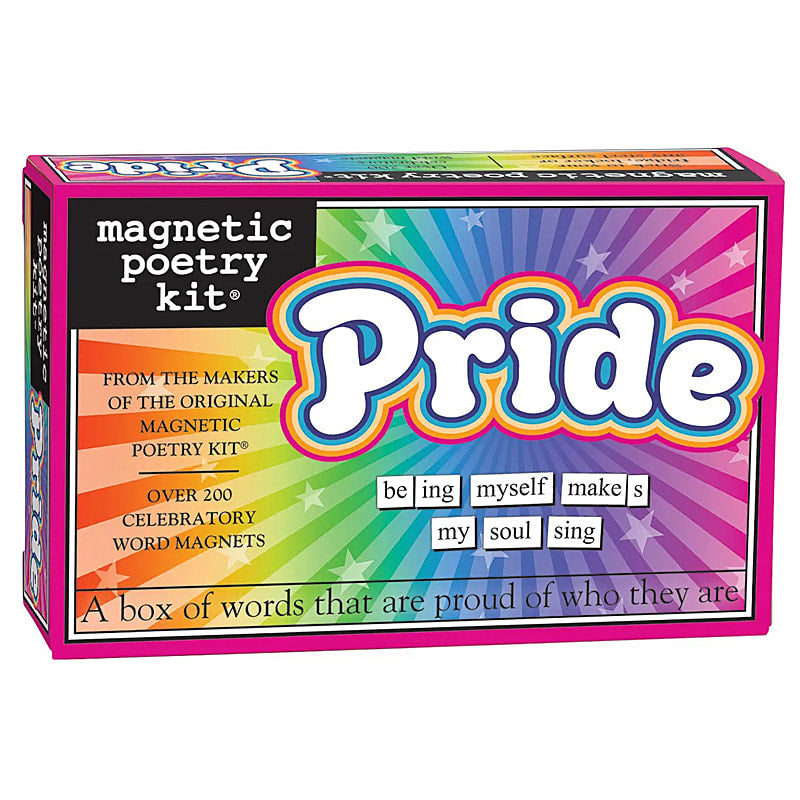 Pride themed Magnetic Poetry kit