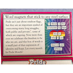 Pride themed Magnetic Poetry kit