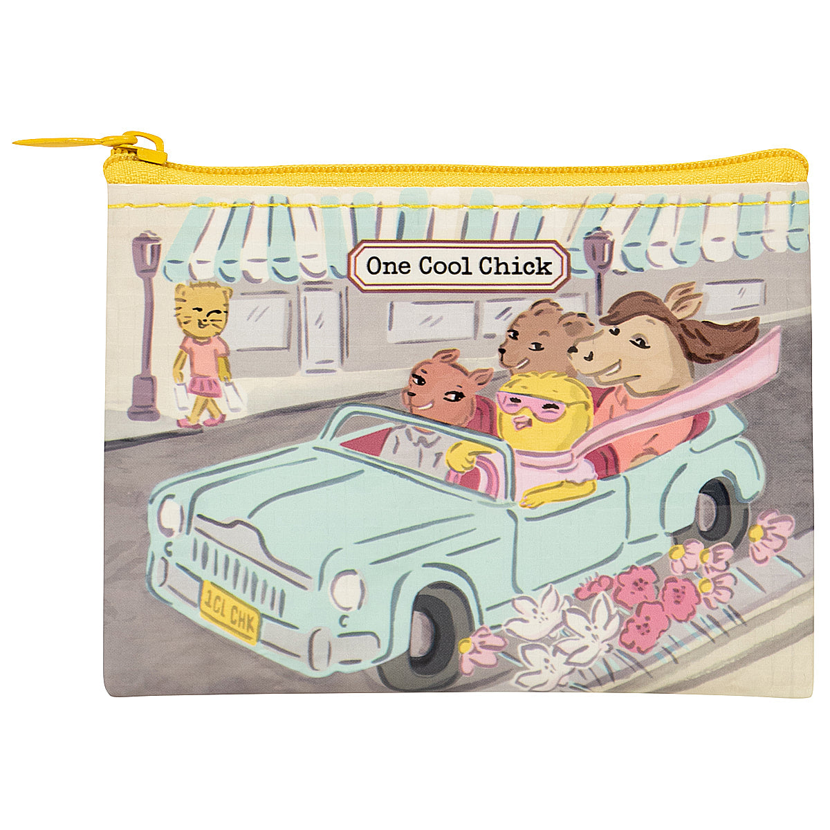Blue Q One cool Chick Eco, Recycled Coin Purse