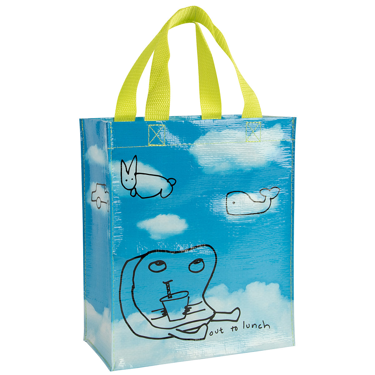 Out to Lunch - Blue Q Handy Tote   10x8.5x4.5   Reusable Lunch Bag