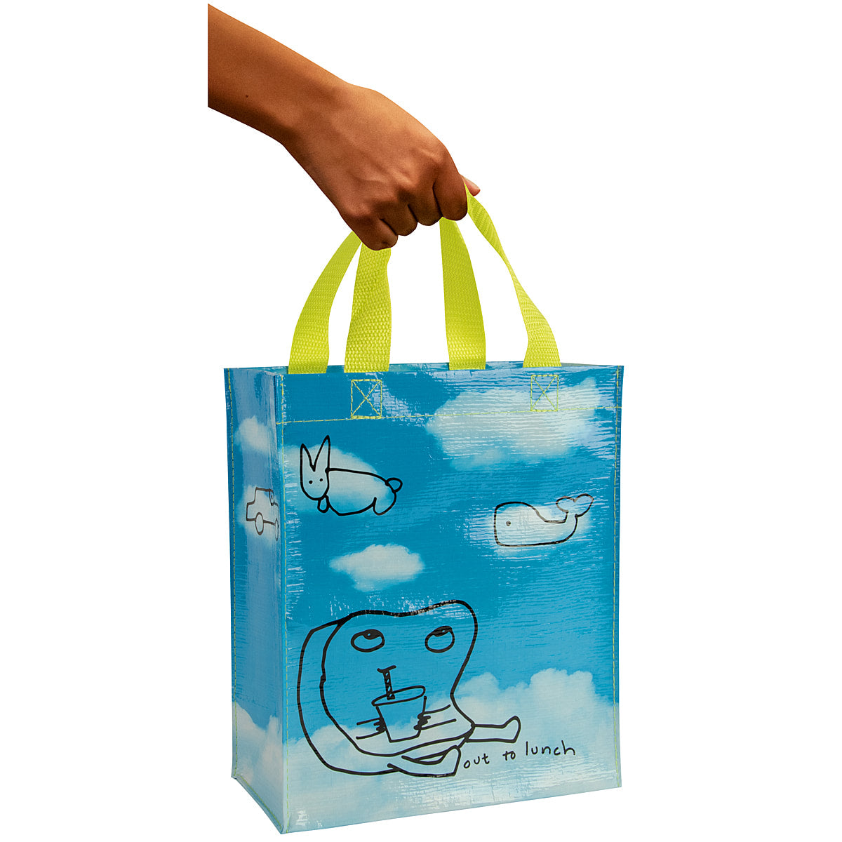 Out to Lunch - Blue Q Handy Tote   10x8.5x4.5   Reusable Lunch Bag