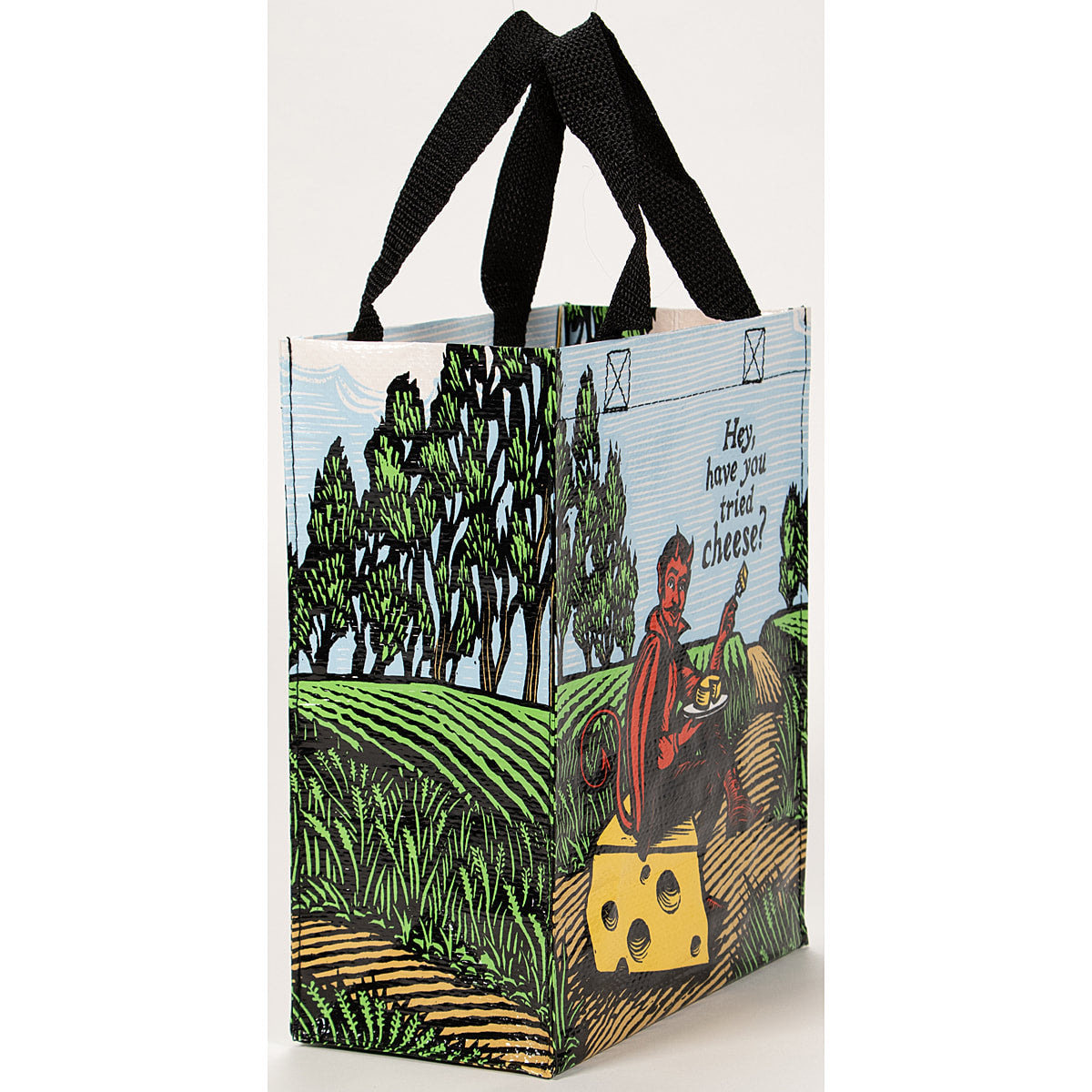 Have you Tried Cheese - Blue Q Handy Tote   10x8.5x4.5   Reusable Lunch Bag
