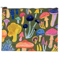 Mushrooms  Blue Q Eco, Recycled Zipper Pouch