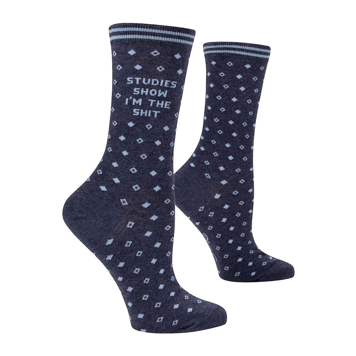 Studies Show I'm the Shit - Blue Q Women's Crew Socks -