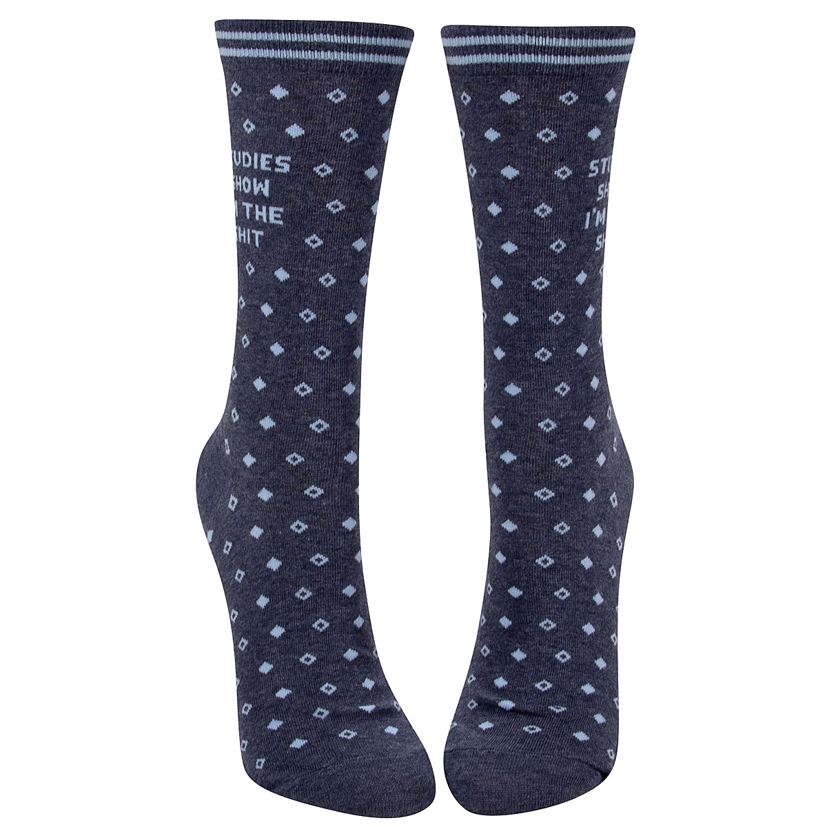 Studies Show I'm the Shit - Blue Q Women's Crew Socks -