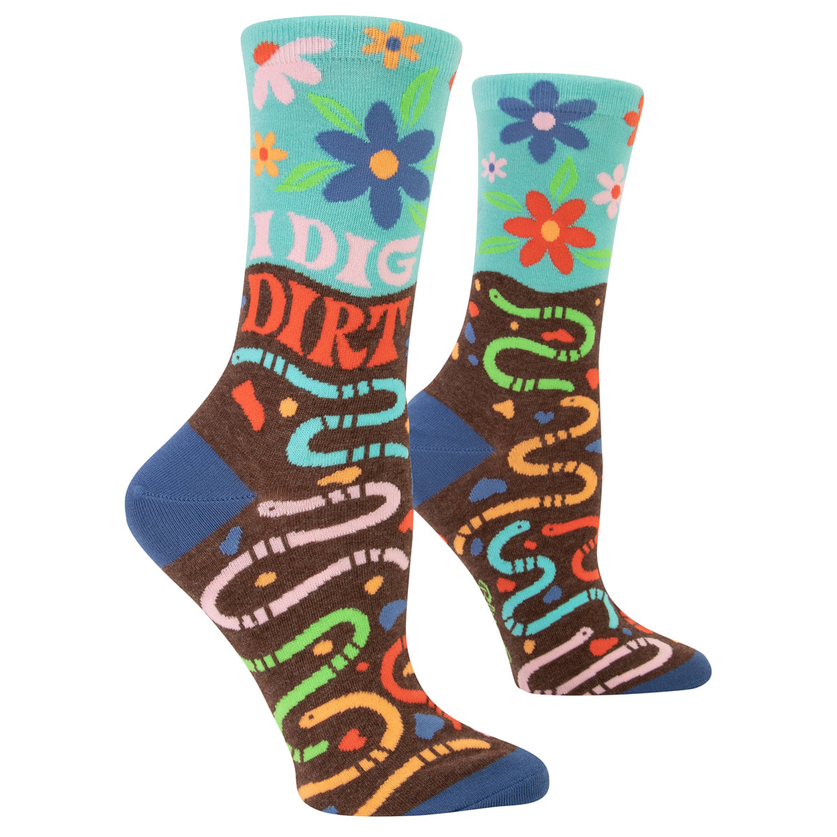 I Dig dirt - Blue Q Women's Crew Socks