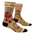 Feed all you fuckers Blue Q MEN's Crew Socks
