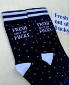 Fresh Out of Fucks - MEN's Crew Sock - BB