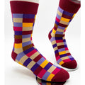 Colorful Grid MEN's Crew Sock