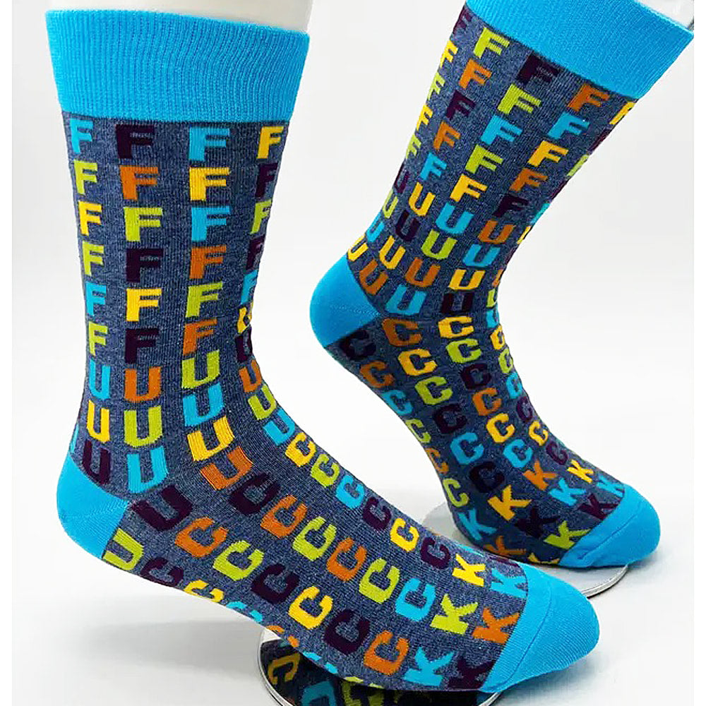 ffffuuuuuccccckkk- Men's Combed Cotton Crew Socks