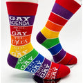 Gay Agenda - Men's Combed Cotton Crew Socks