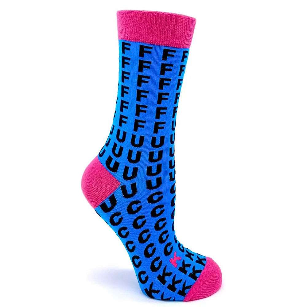 FFFFUUUUCCCCKK - Women's Combed Cotton Crew Socks