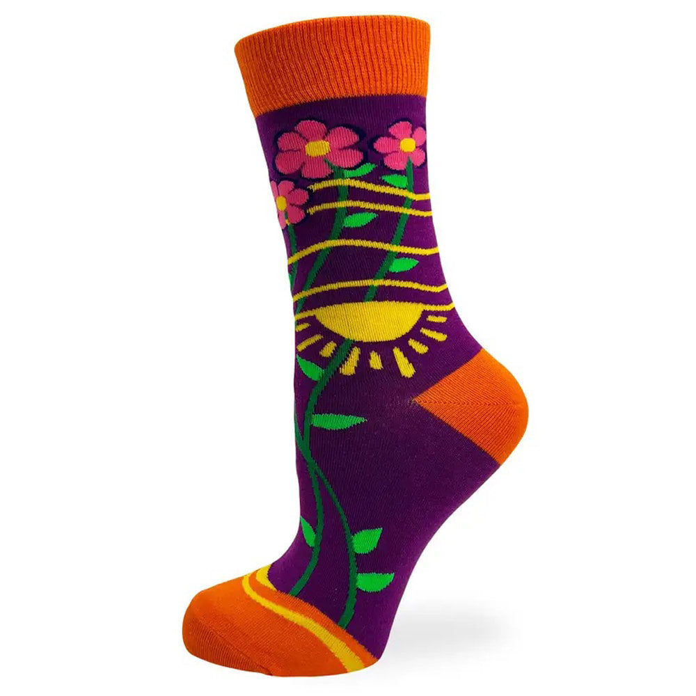 Radiate Positivity - Women's Combed Cotton Crew Socks