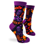 Autum Floral - Women's Combed Cotton Crew Socks