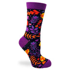 Autum Floral - Women's Combed Cotton Crew Socks