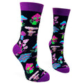 Trippy Mushrooms - Women's Combed Cotton Crew Socks