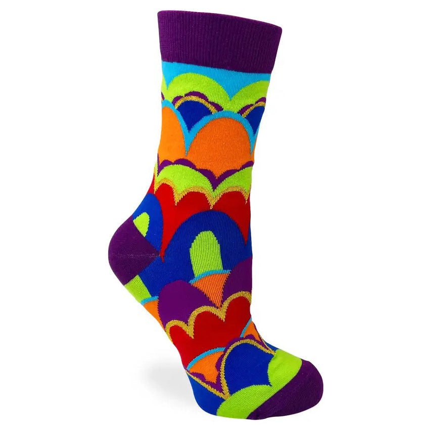 Bright and Beautiful Women's Combed Cotton Crew Socks