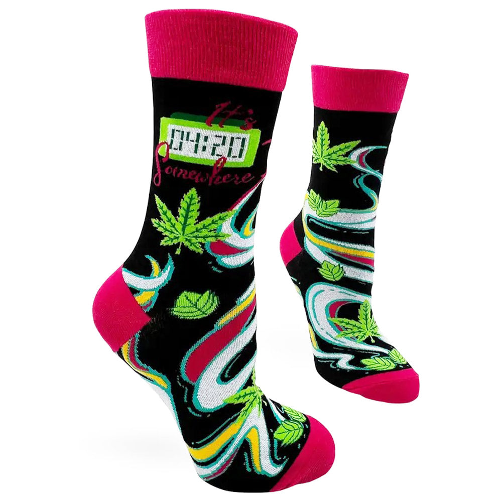 It's 4:20 somewhere - Women's Combed Cotton Crew Socks