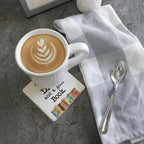 Love and a good book - Limestone Coaster by Tipsy