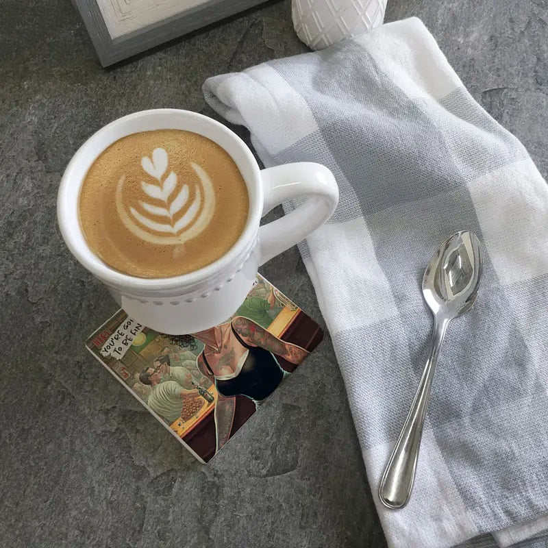 Lunatics Limestone Coaster by Tipsy