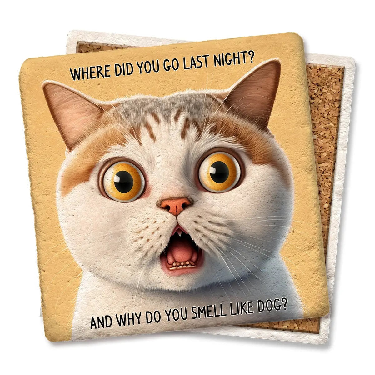 Where did you go Limestone Coaster by Tipsy