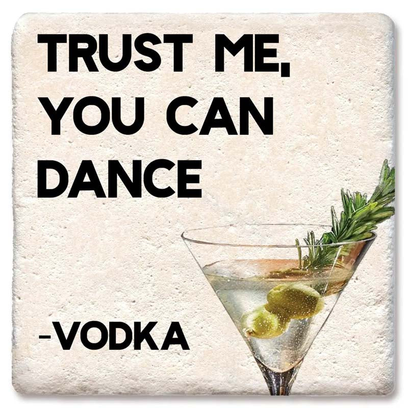 You can Dance Vodka Limestone Coaster by Tipsy