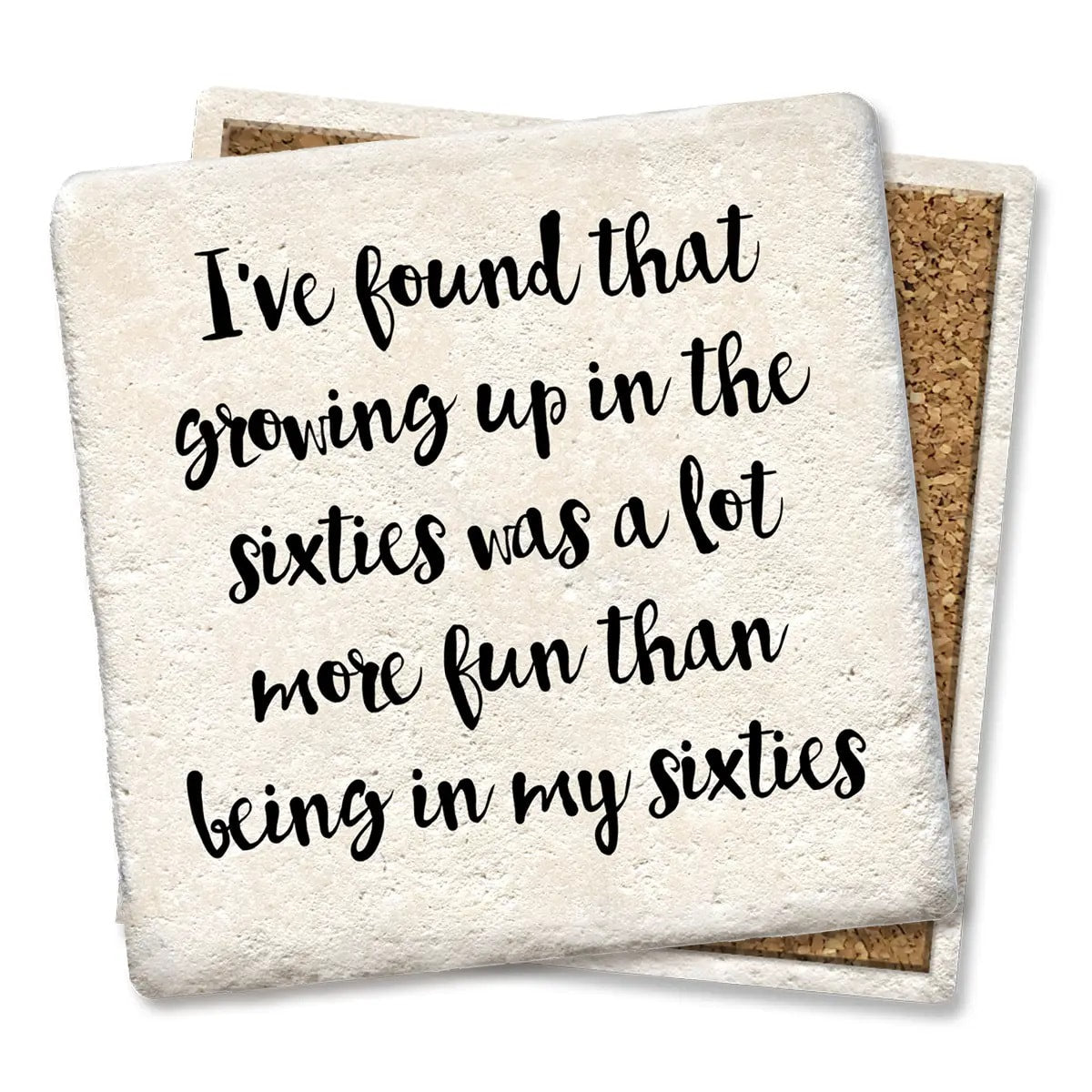 Sixties Limestone Coaster by Tipsy