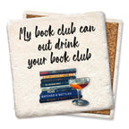 Book club out drink Limestone Coaster by Tipsy