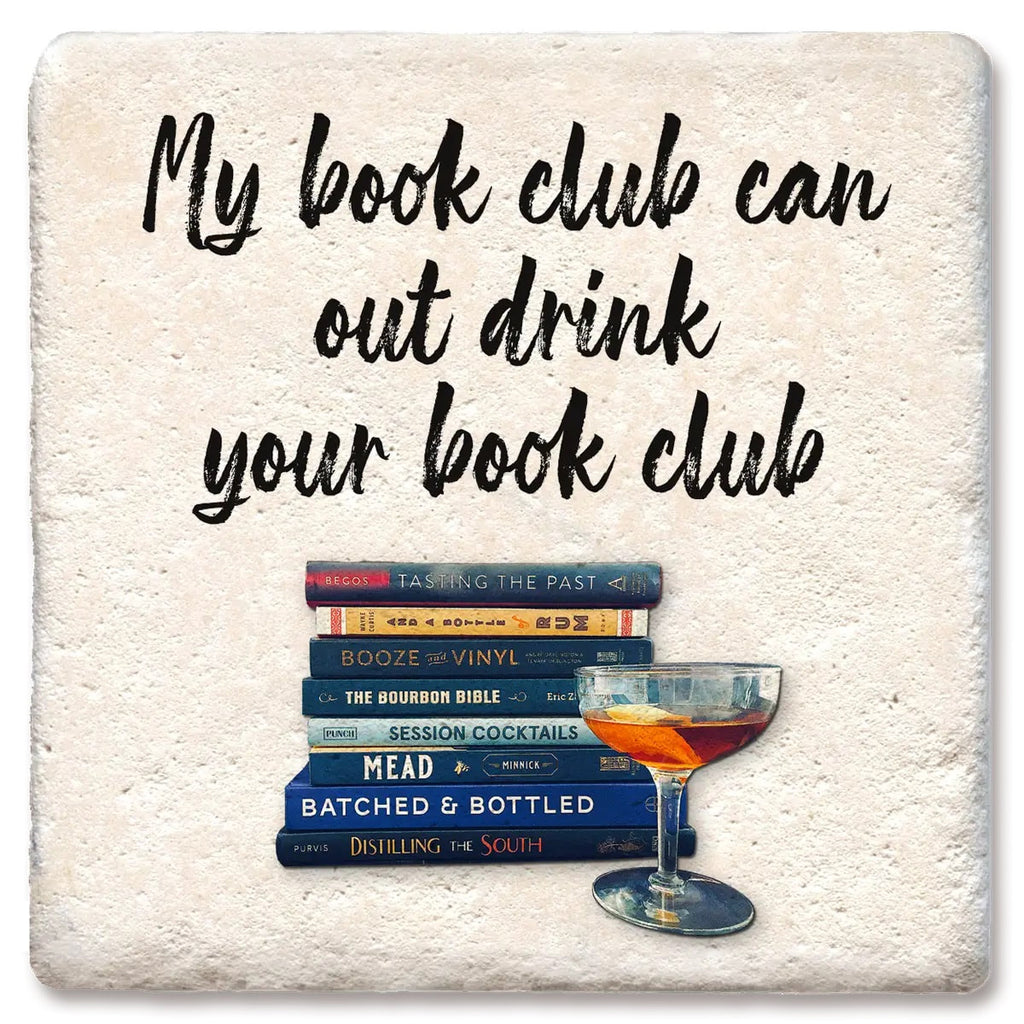 Book club out drink Limestone Coaster by Tipsy